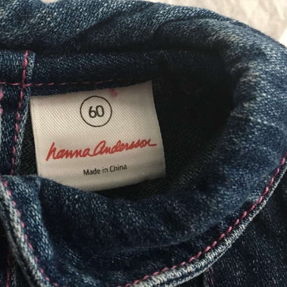 Hanna Andersson Denim Appliqué Dress 60 3-6 months - Picture 4 of 5